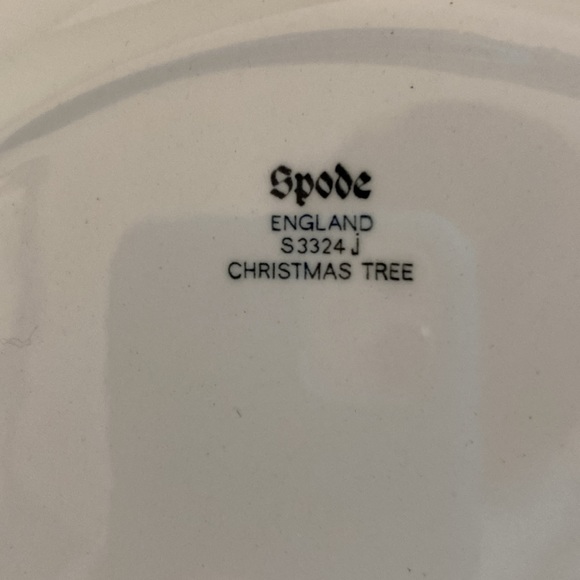 Spode Christmas Tree One Tier Tidbit Tray in original box - Picture 2 of 3